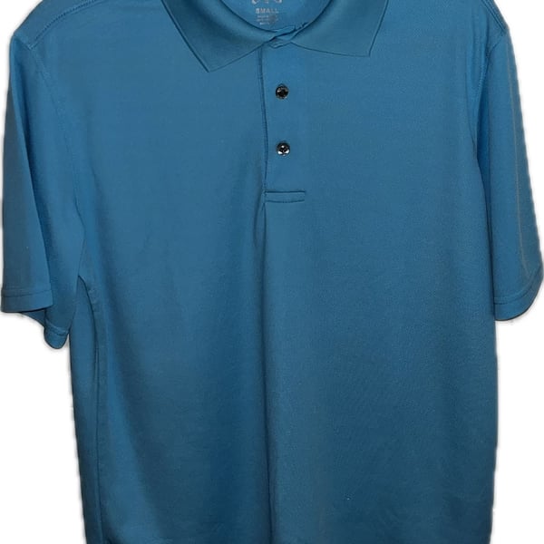 Cross & Windsor Golf Polo Size Small Blue Short Sleeve Performance