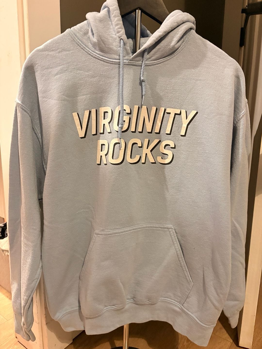 Danny Duncan Virginity Rocks Hoodie Size M Light Blue 2