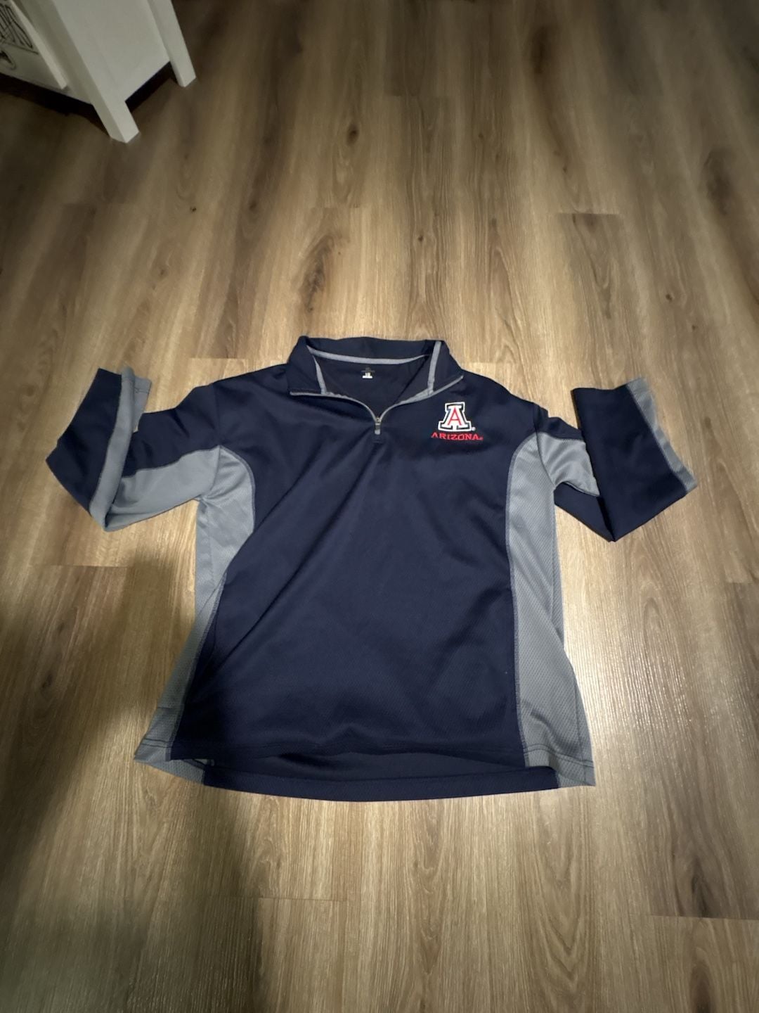 Knights Apparel Mens Large Arizona Wildcats 1/4 Zip Pullover Shirt Long Sleeve 2