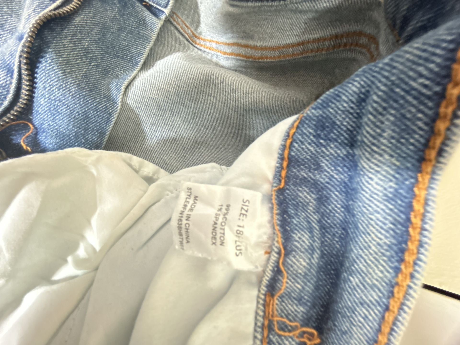 Current Mood Lace Up Faux Fur Bootcut Jeans - Medium Wash Y2K 7