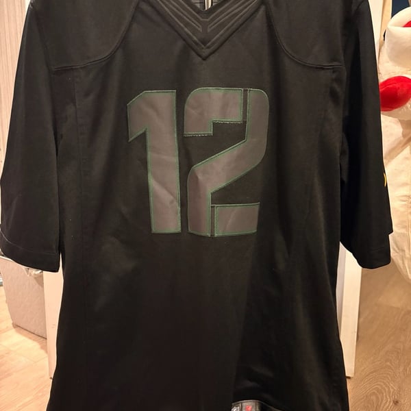 Nike Aaron Rodgers Green Bay Packers Jersey Size L Black Salute to Service