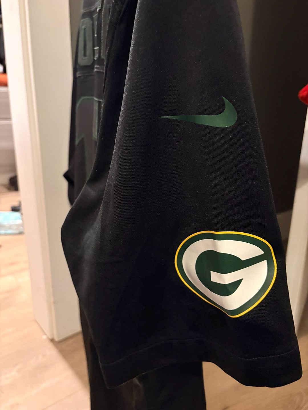 Nike Aaron Rodgers Green Bay Packers Jersey Size L Black Salute to Service 5