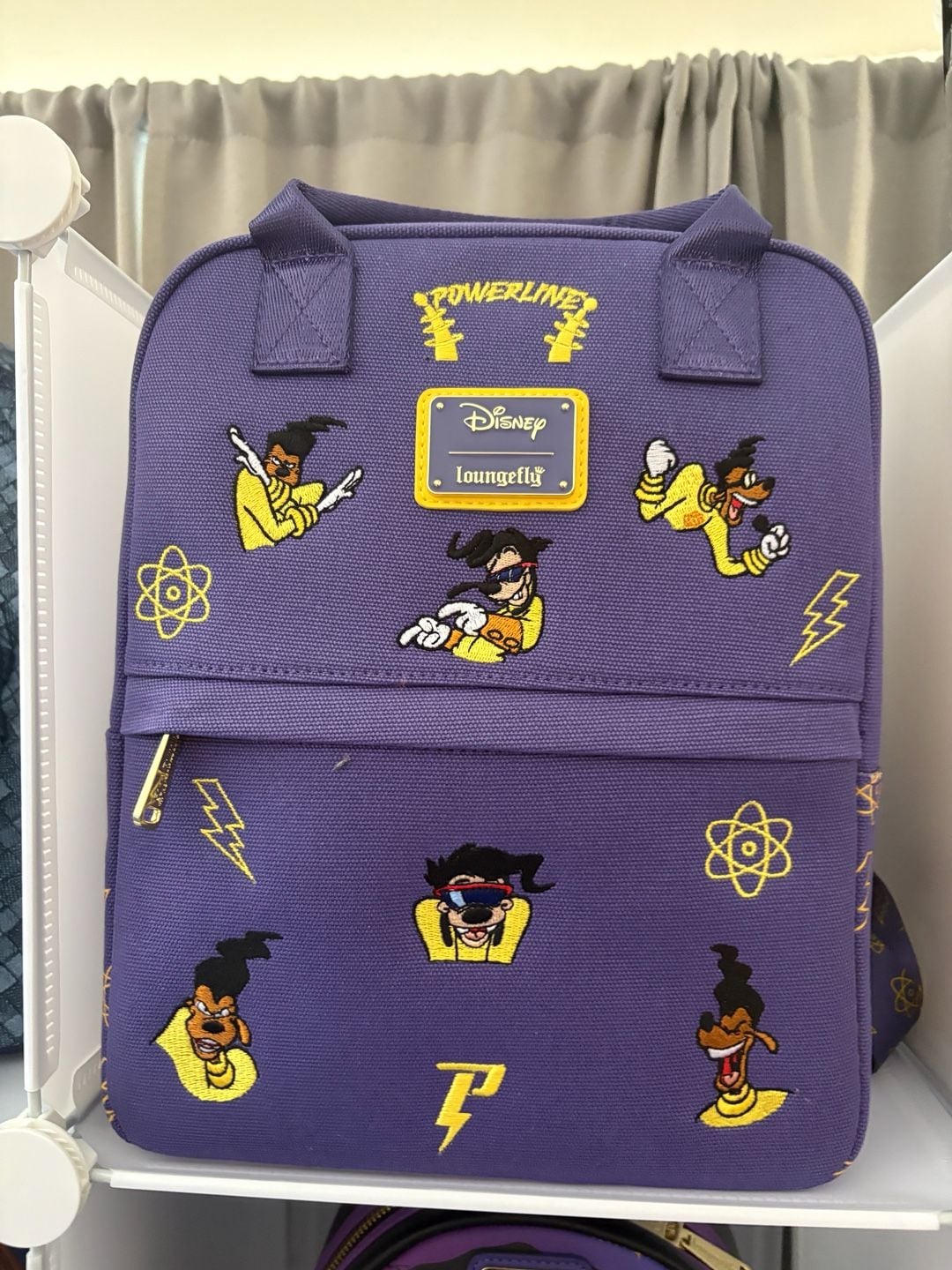 Loungefly Disney A Goofy Movie Powerline Square Backpack Purple 1