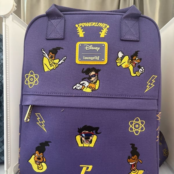 Loungefly Disney A Goofy Movie Powerline Square Backpack Purple