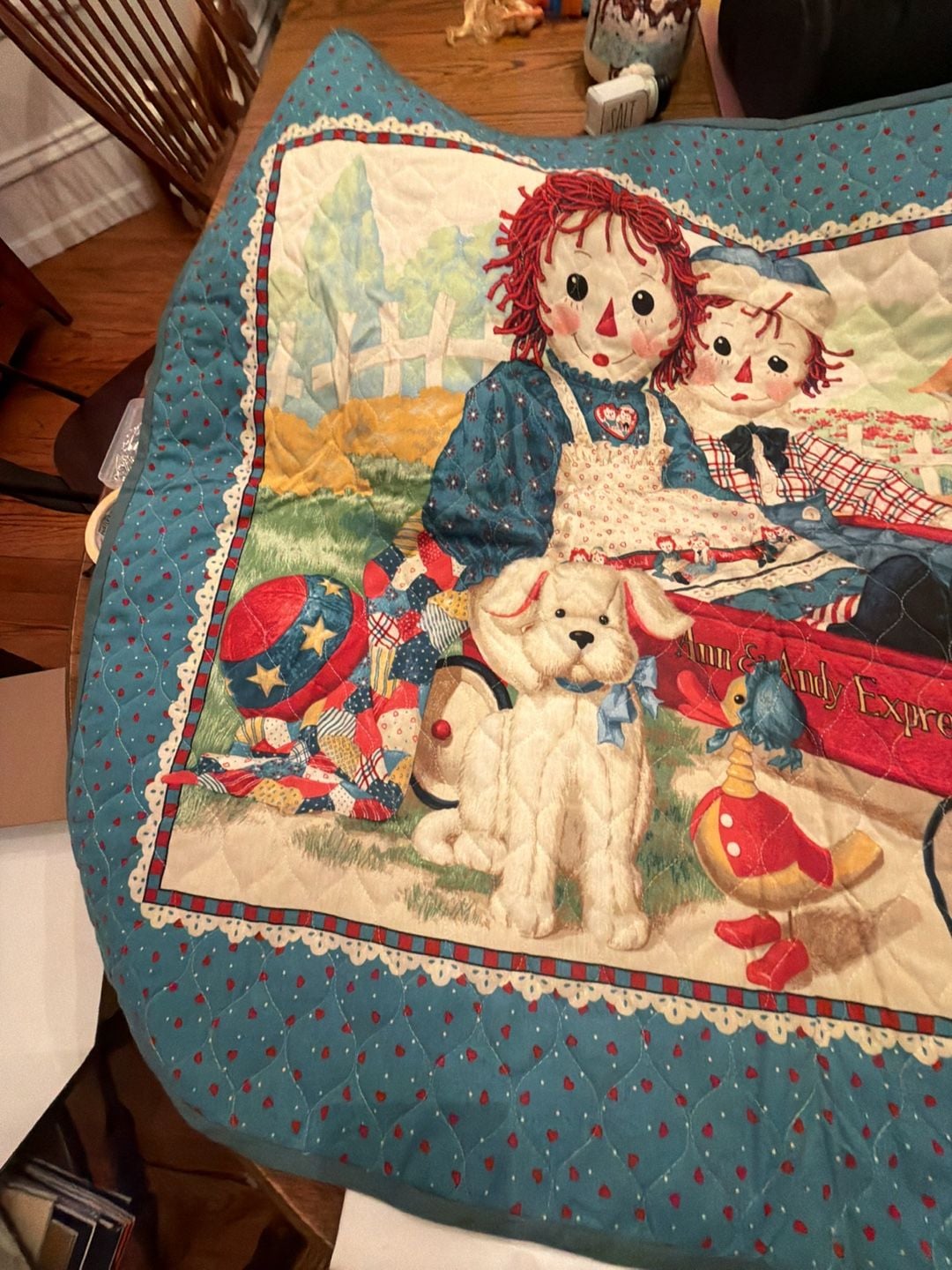 Raggedy Ann & Andy Express Wagon Quilt Blanket Throw 3