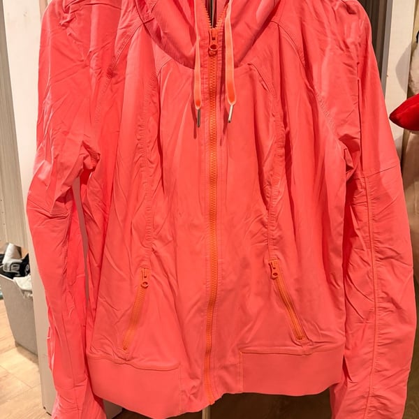 Lululemon Street to Studio Jacket Pink Coral Full Zip Hoodie