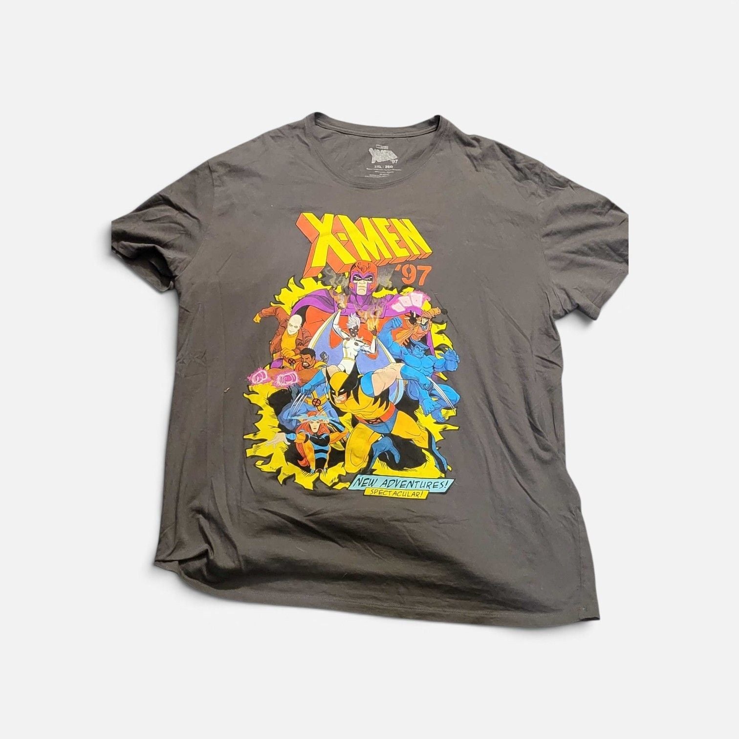 Marvel Studios X-Men '97 Graphic T-Shirt Size 2XL Charcoal Gray Team Art 1