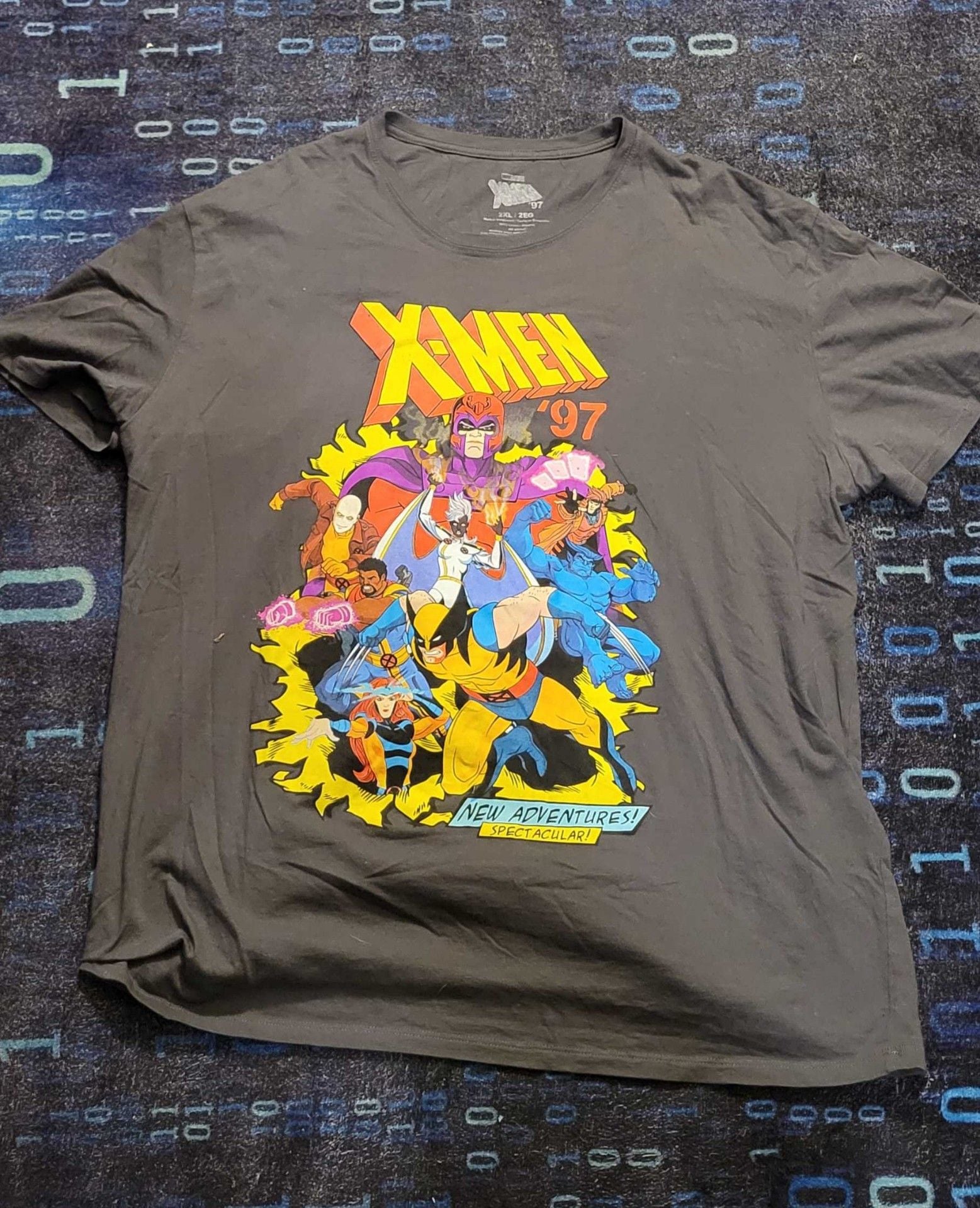 Marvel Studios X-Men '97 Graphic T-Shirt Size 2XL Charcoal Gray Team Art 2