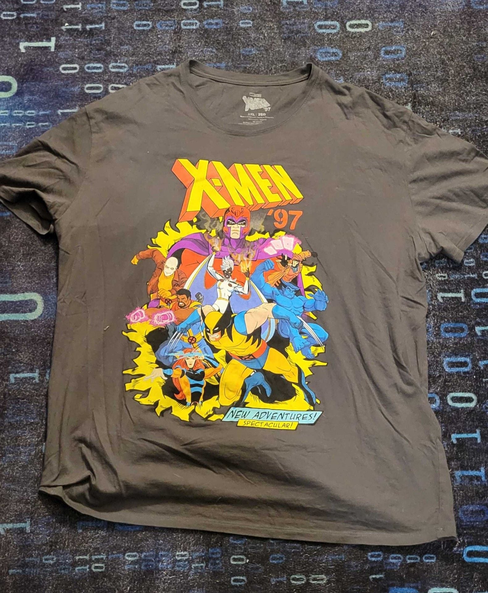 Marvel Studios X-Men '97 Graphic T-Shirt Size 2XL Charcoal Gray Team Art 3