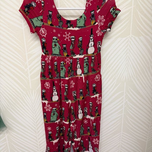 Posh Peanut Nightmare Before Christmas Jumpsuit Size 2T Red