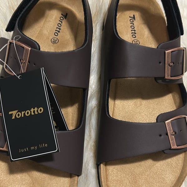 Buy Torotto Kids Girls Boys Sandals with Cork Footbed Adjustable Strap Toddler Casual Slides Sandals Open Toes Flat, Coffee Brown, 3 Big Kid at , ₹3,428*