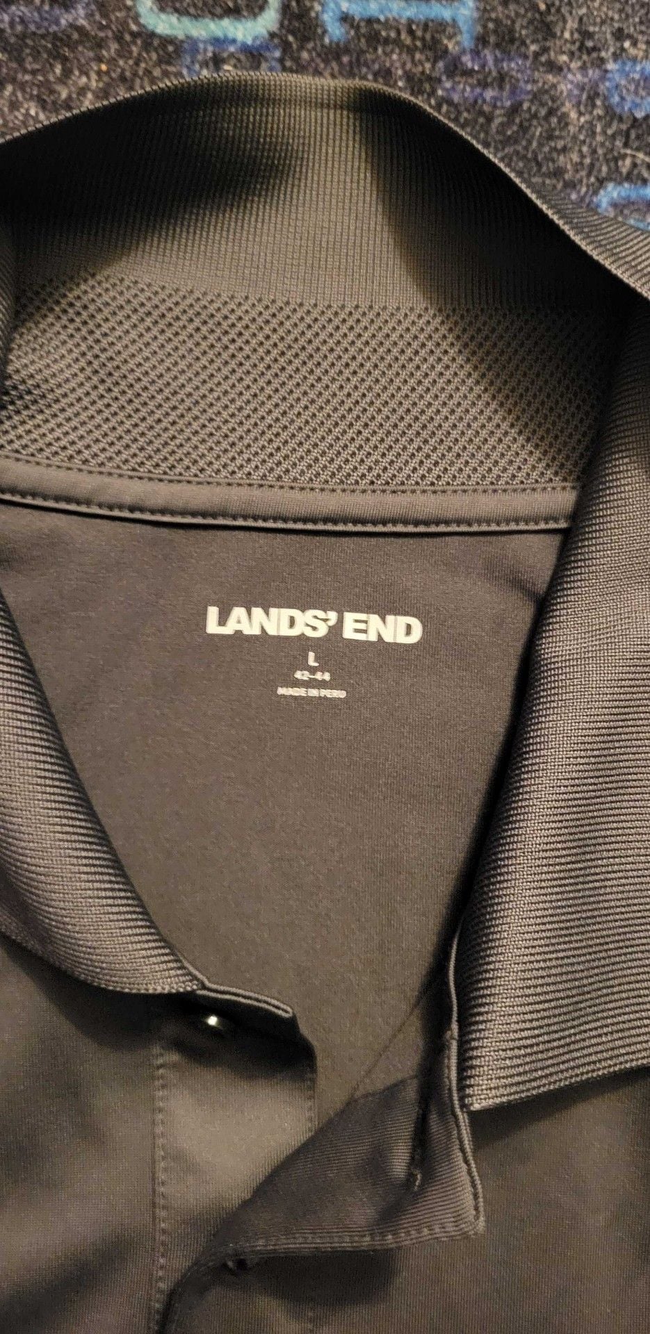 Lands' End Sika Building Trust Polo Size L Gray 7