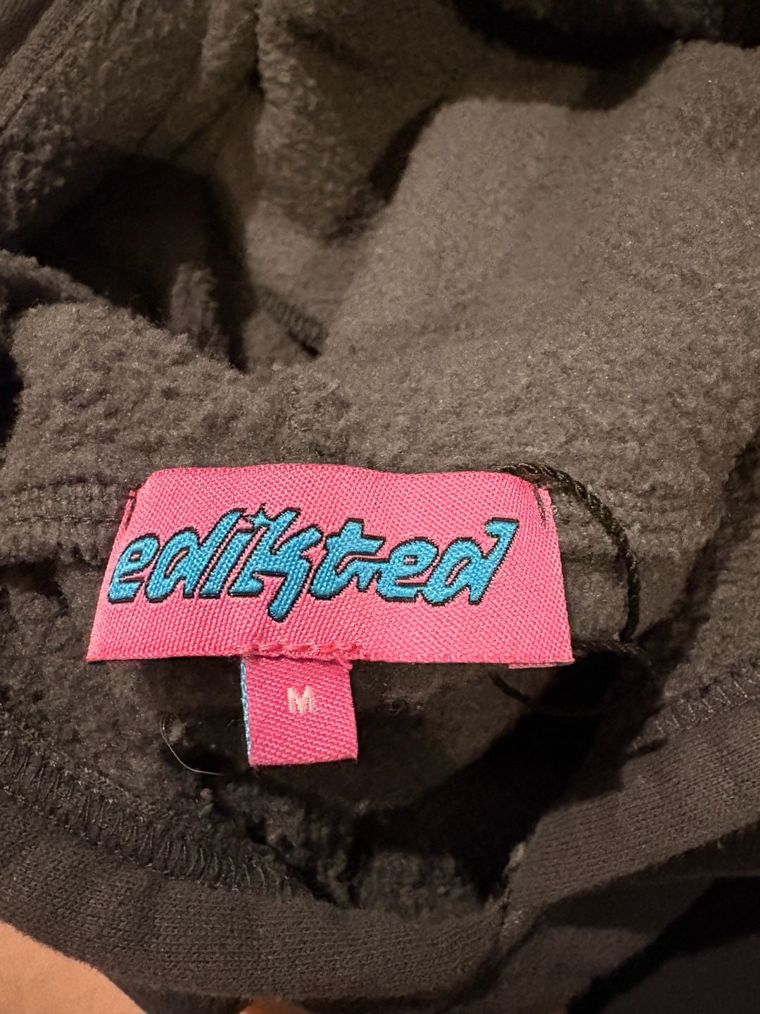 Edikted Bonney Bow Detail Hoodie Size M Dark Gray 4