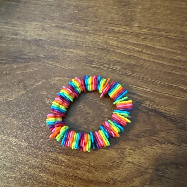 Disney Mickey Mouse Rainbow Stretch Bracelet