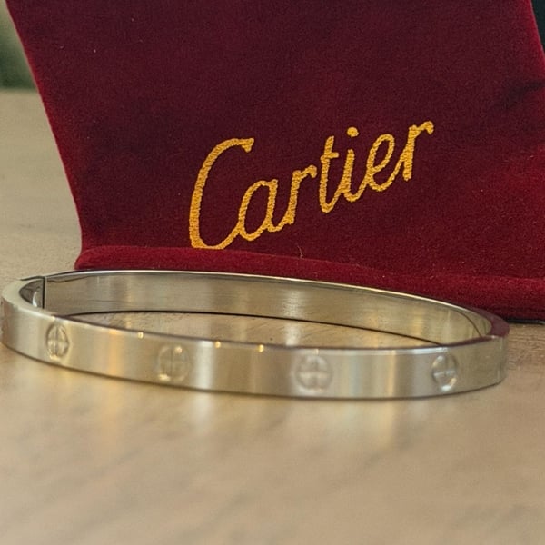 Cartier styled love bracelet.