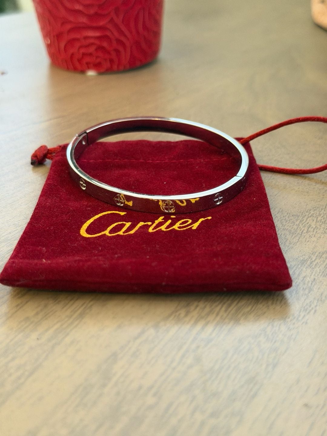 Cartier styled love bracelet. 4