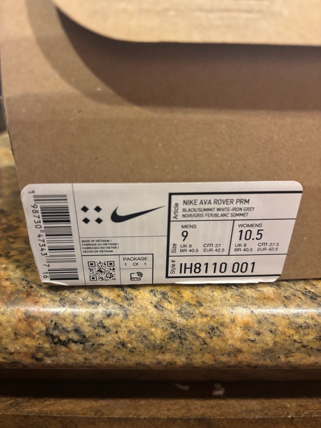Nike Ava Rover Premium Size 9 Black Iron Grey Lava Glow 13