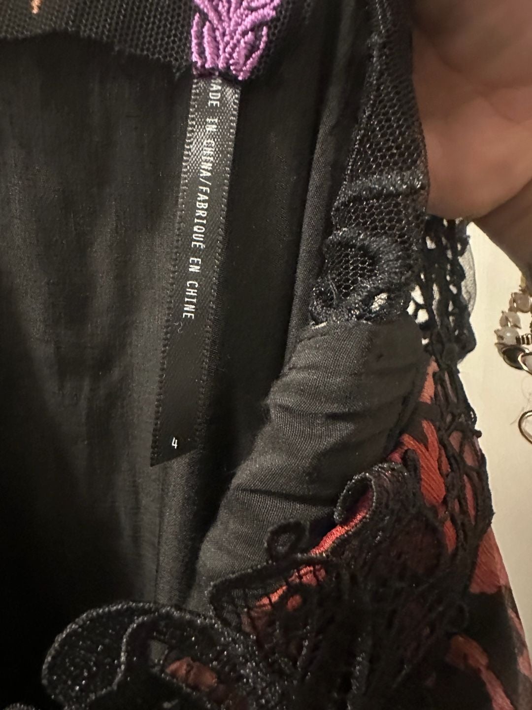 Free People Wild Hearts Maxi 2 Dress Multi Snake Boho Goth Beaded Lace 11