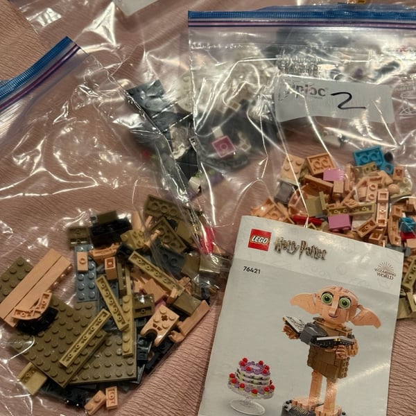 LEGO Harry Potter Dobby The House-Elf Set 76421 W/ Manual, Sorted 100% complete