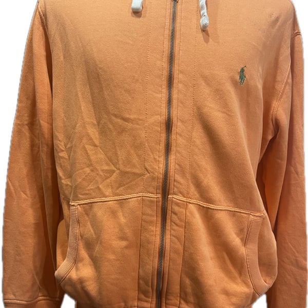 Polo by Ralph Lauren Full-Zip Hoodie Size L Orange