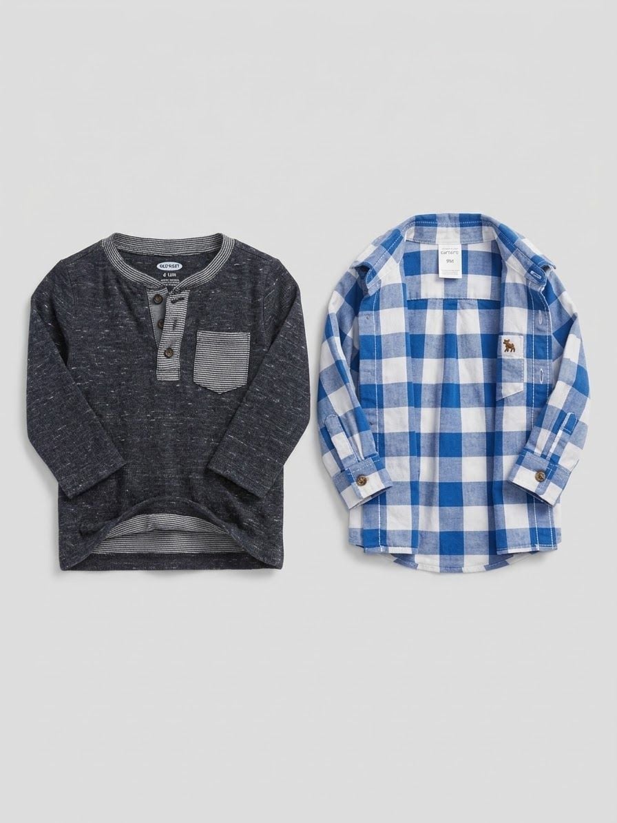 Cat & Jack And Carter's Shirt Lot Size 12M 1