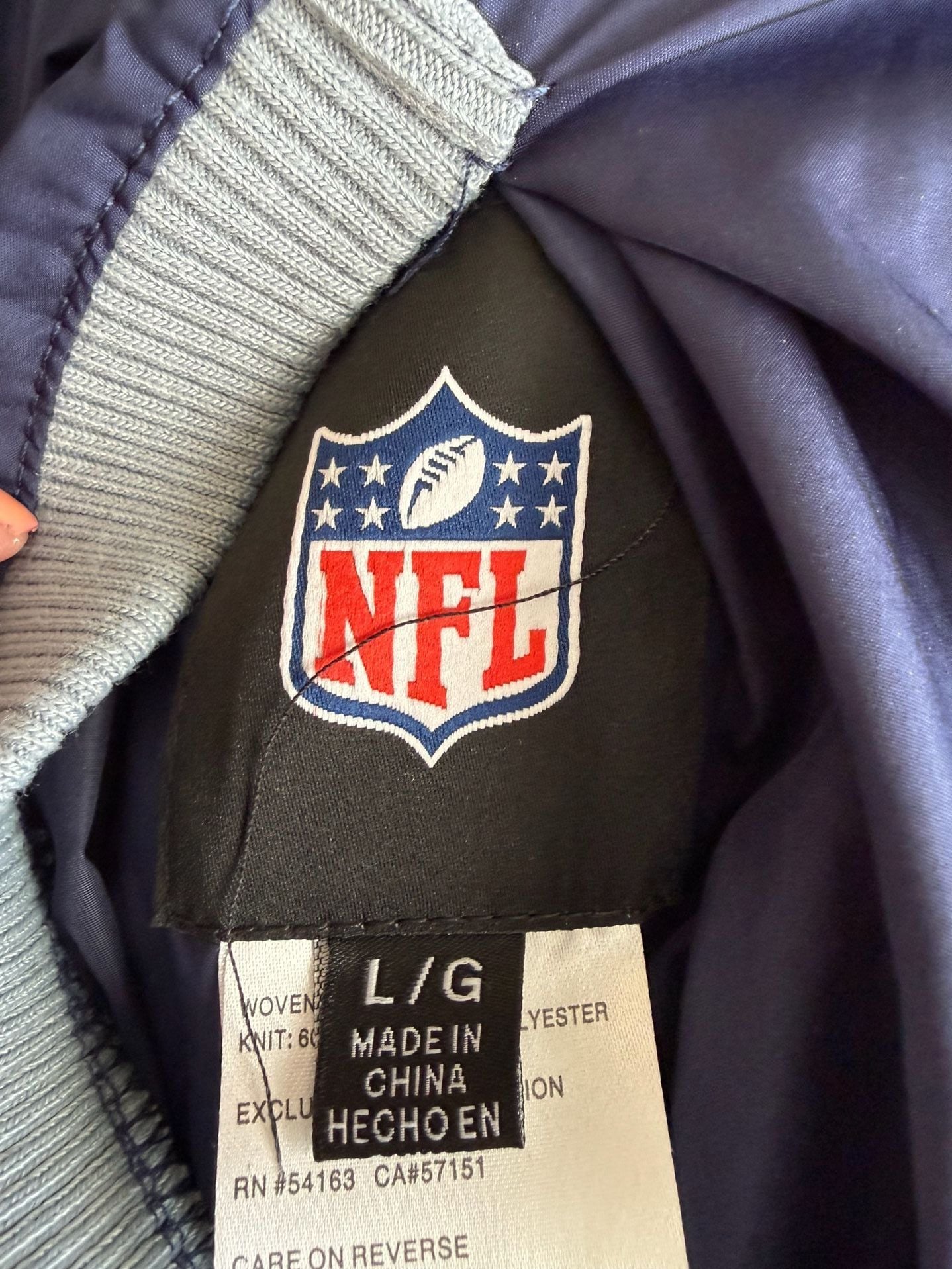 Dallas Cowboys NFL Jacket Size L reversible Hooded Full Zip football fan 4