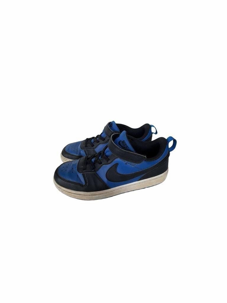Nike Court Borough Low Recraft Size 3Y Black Blue Sneakers 2