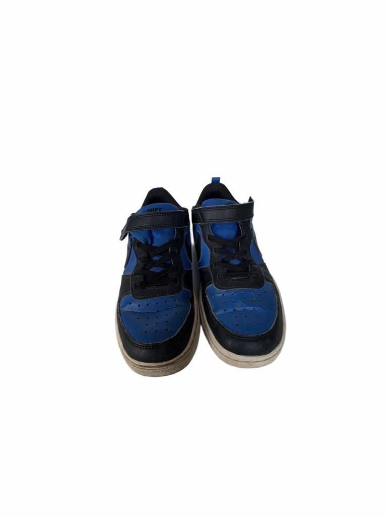 Nike Court Borough Low Recraft Size 3Y Black Blue Sneakers 4