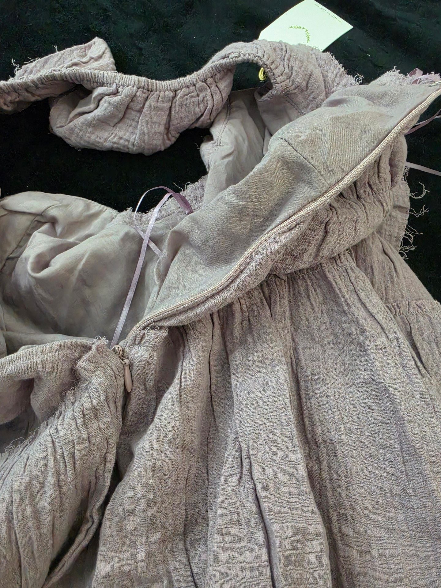 Free The Roses Cotton Gauze Tiered Boho Maxi Dress Dusty Purple, Small 7