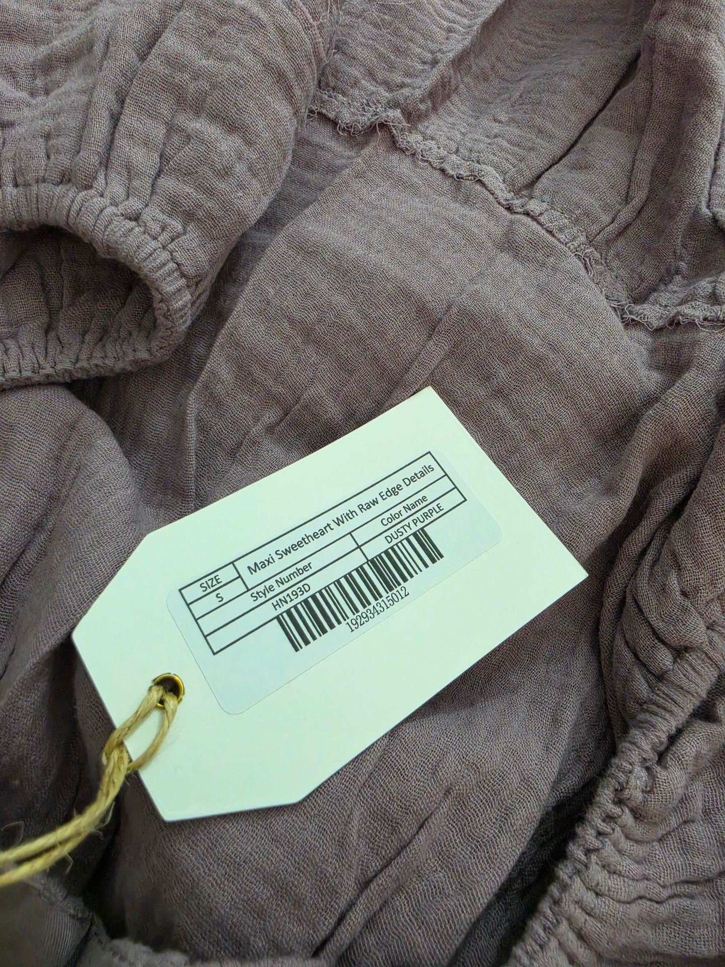 Free The Roses Cotton Gauze Tiered Boho Maxi Dress Dusty Purple, Small 11