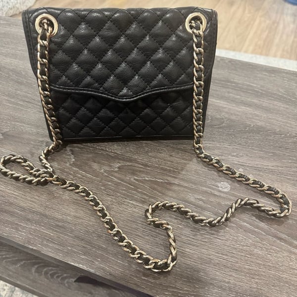 Rebecca Minkoff Quilted Affair Crossbody Bag Black Leather