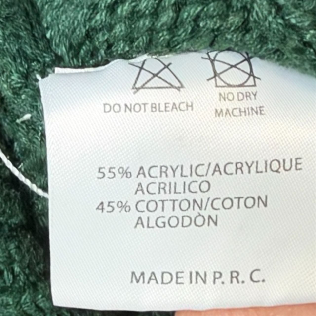 Brandy Melville Cable Knit Zip Up Hoodie Green 4