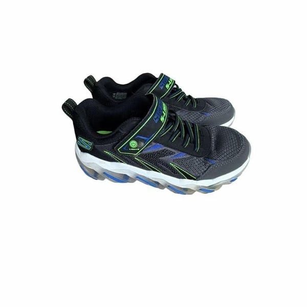 Skechers S-Lights Mega-Surge 2.0 Size 2.5 Black Sneakers