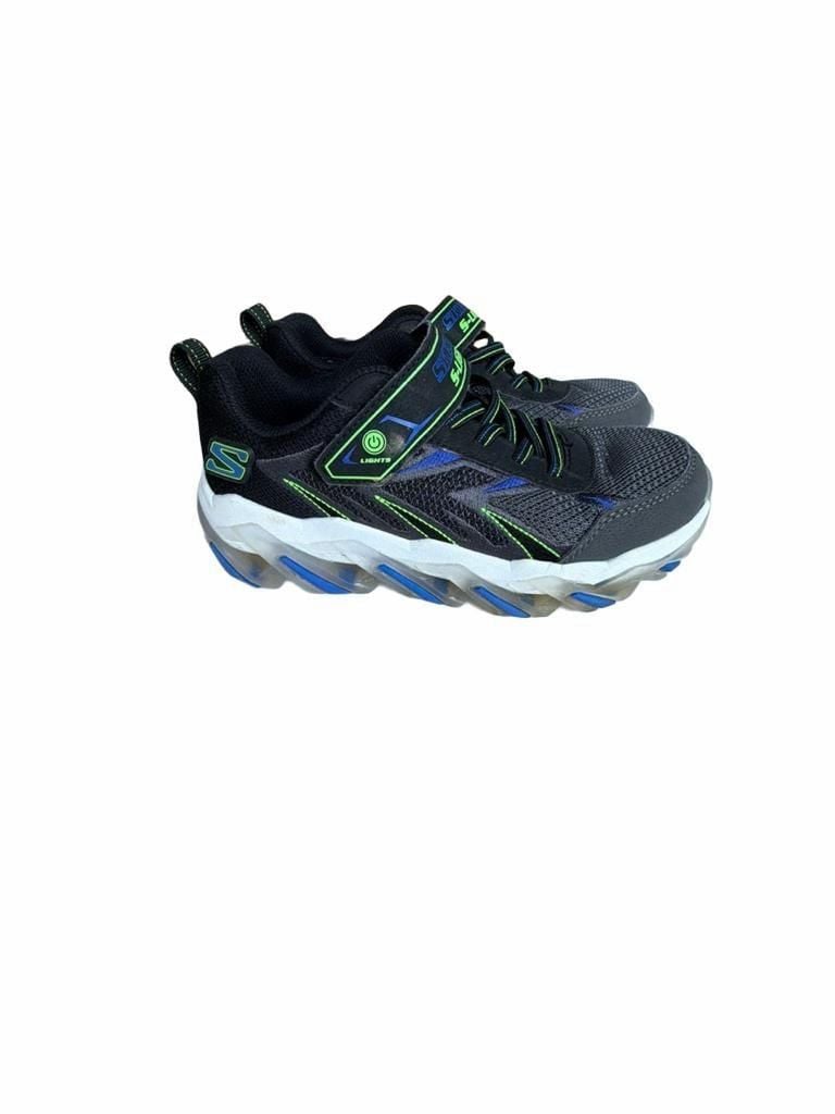 Skechers S-Lights Mega-Surge 2.0 Size 2.5 Black Sneakers 3