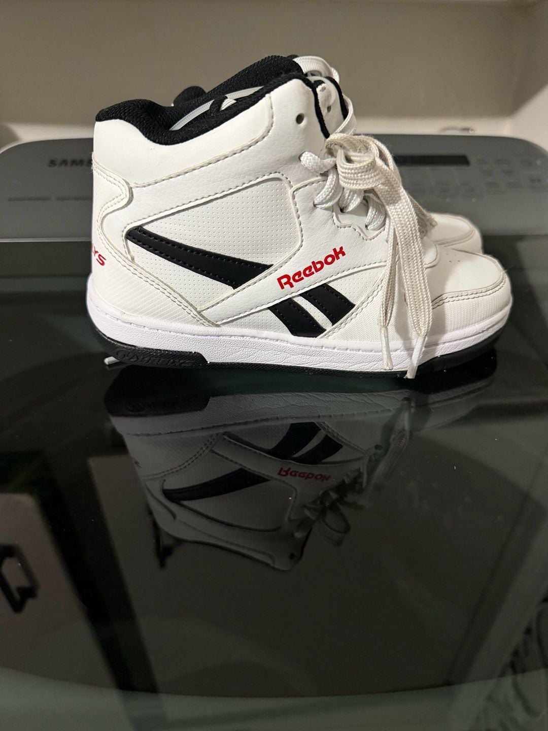 Heelys Reebok BB4500 Mid Size 1 White Black Red Sneakers 2