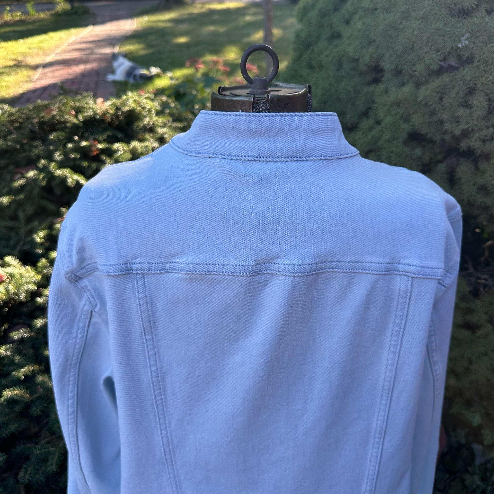 Soft Surroundings Next Level Denim Jacket Light Wash NWOT 9