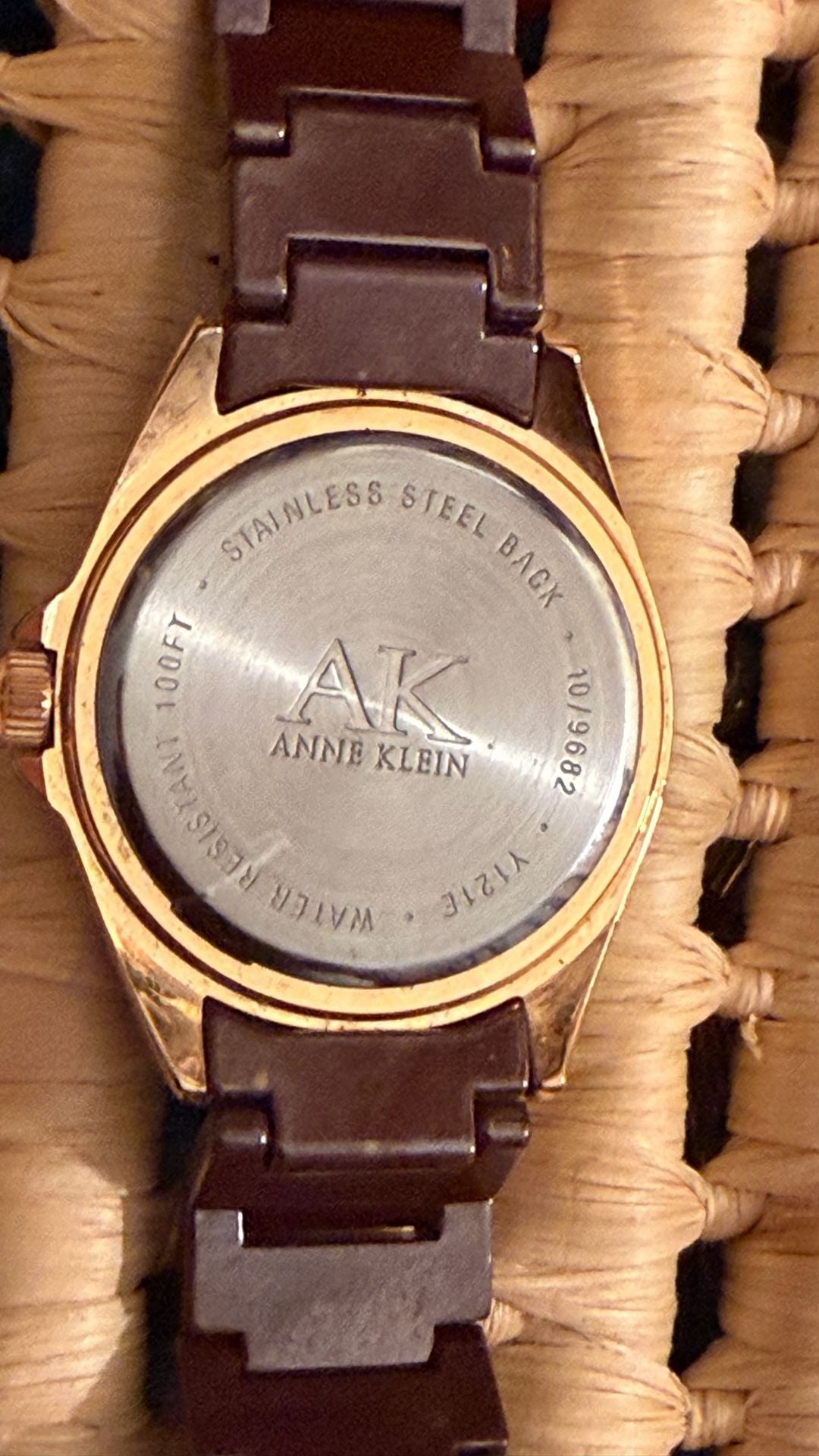 Anne Klein Ceramic Crystal Rose Gold Women's Watch 4