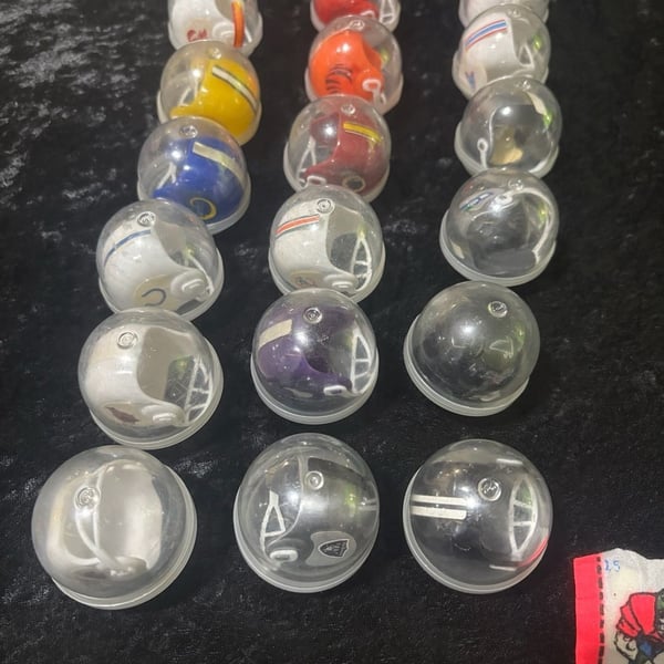 Vintage NFL Vending Machine Mini Helmets Lot