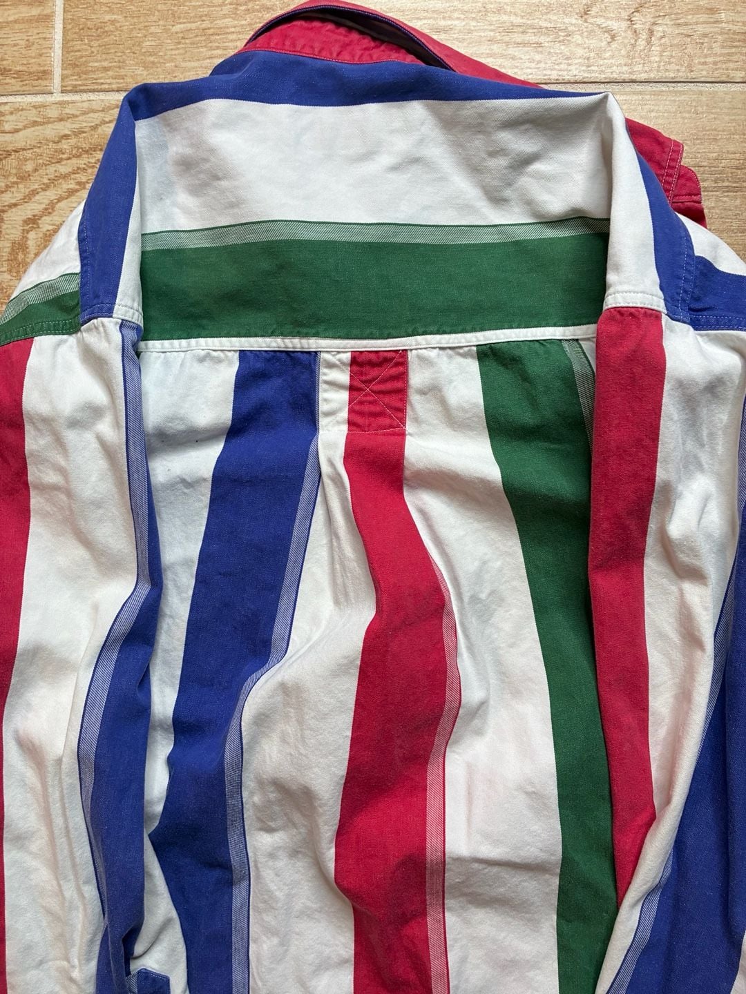 Vintage Colours By Alexander Julian Striped Button-Down Shirt L 3