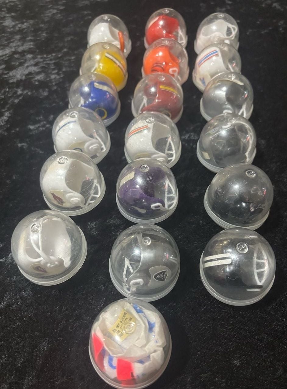 Vintage NFL Vending Machine Mini Helmets Lot 8