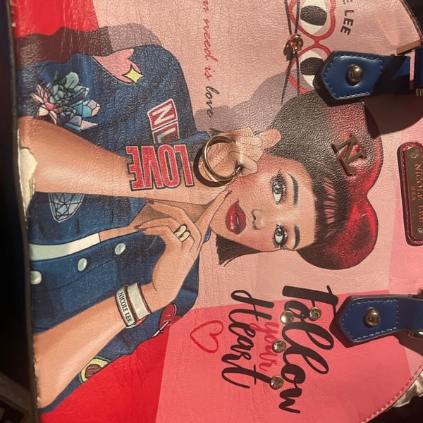 Nicole Lee Follow Your Heart Dome Handbag