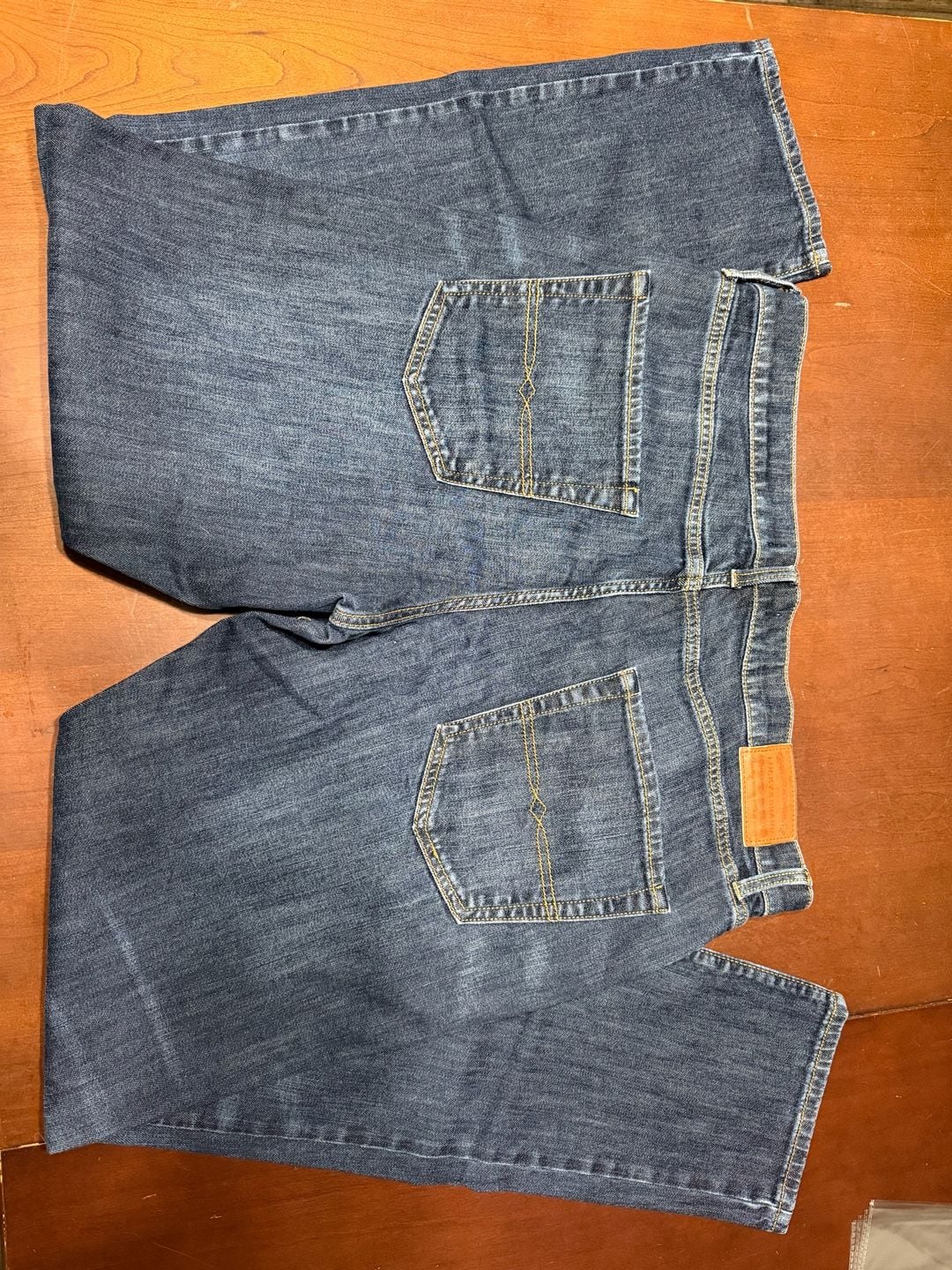 Lucky Brand Jeans Size 38x34 Blue Denim Straight Leg 3