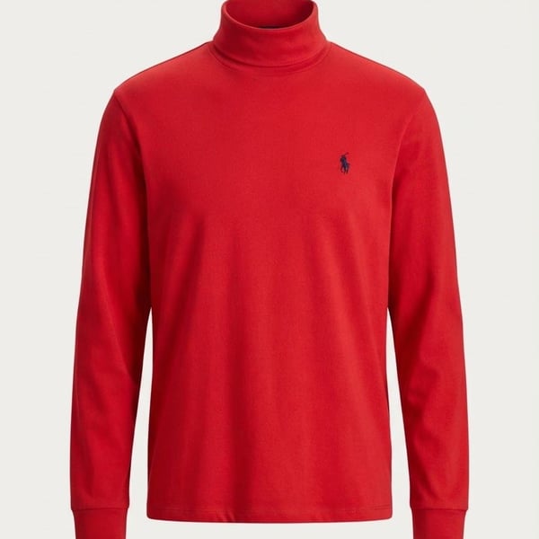 Ralph Lauren mens Turtleneck Size medium Red Cotton