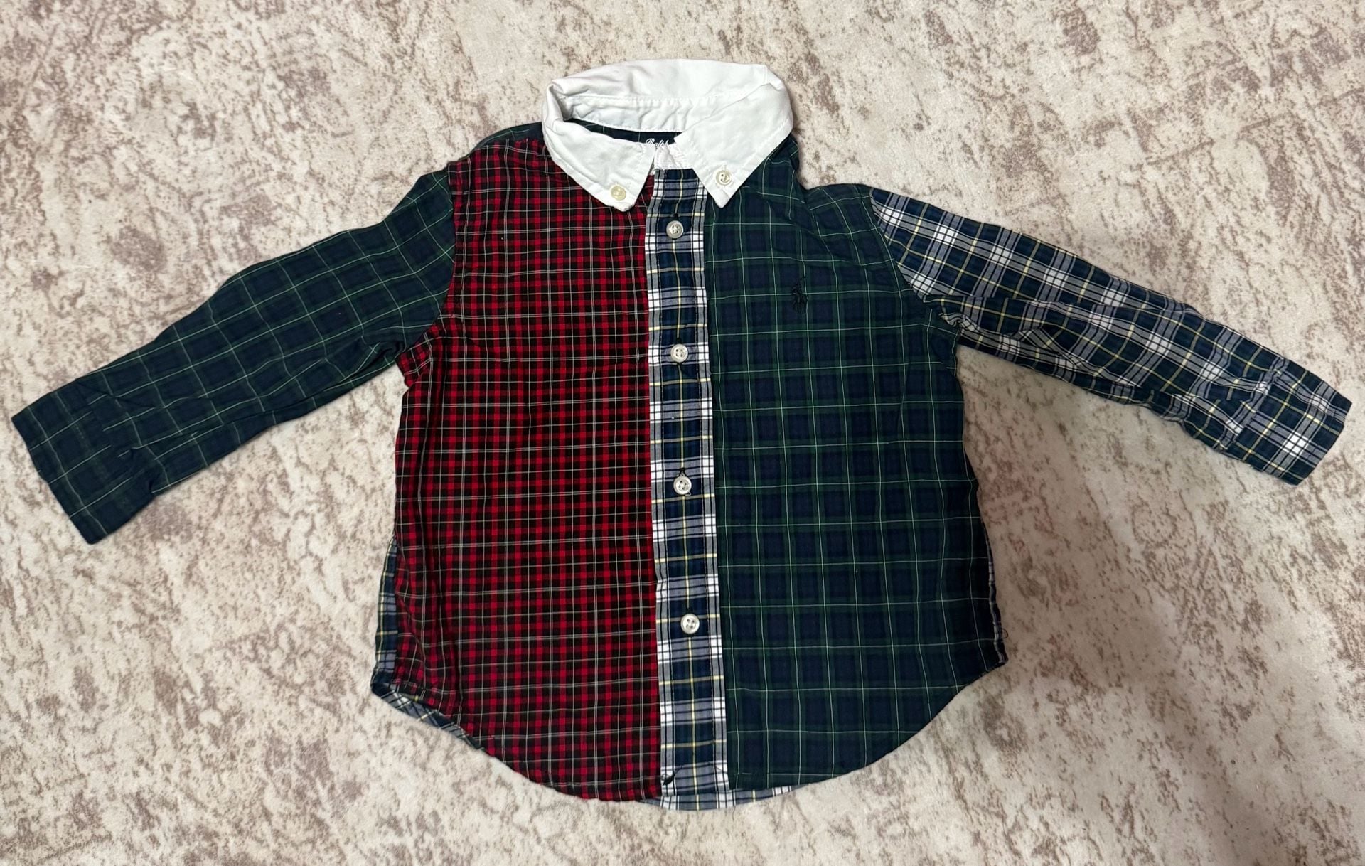 Polo Ralph Lauren Patchwork Plaid Button Down Shirt 2