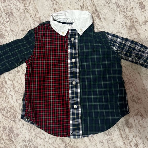 Polo Ralph Lauren Patchwork Plaid Button Down Shirt