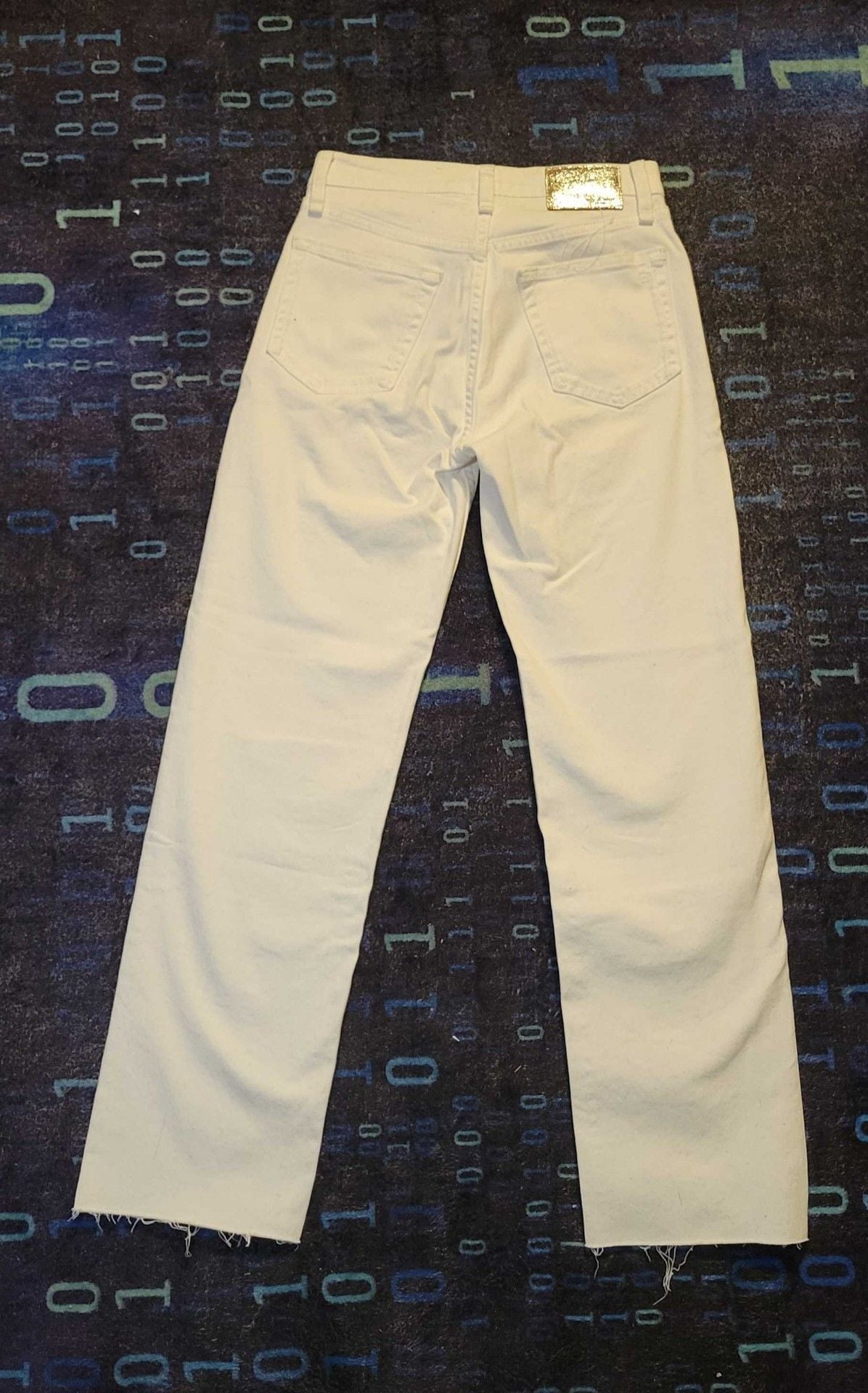 Rag & Bone White Denim Crop Jeans Size 23 7