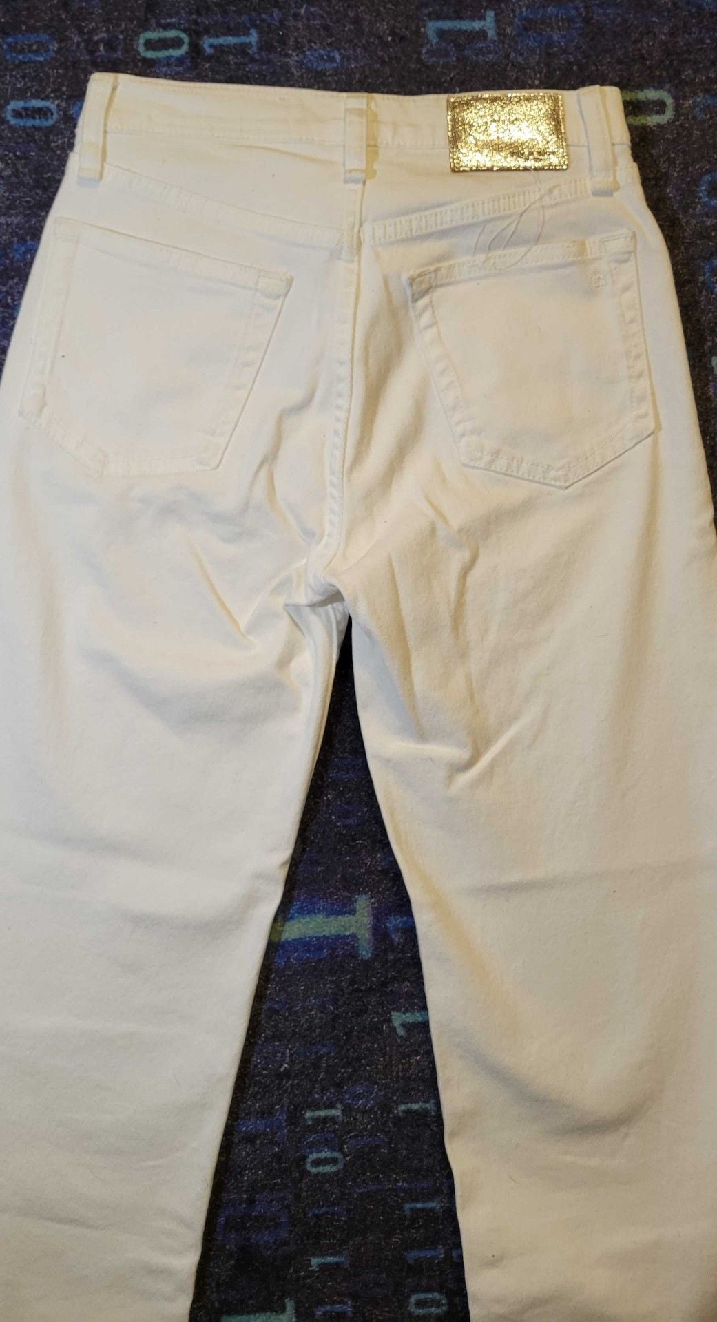 Rag & Bone White Denim Crop Jeans Size 23 8