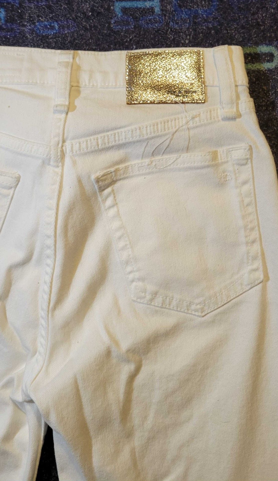Rag & Bone White Denim Crop Jeans Size 23 10