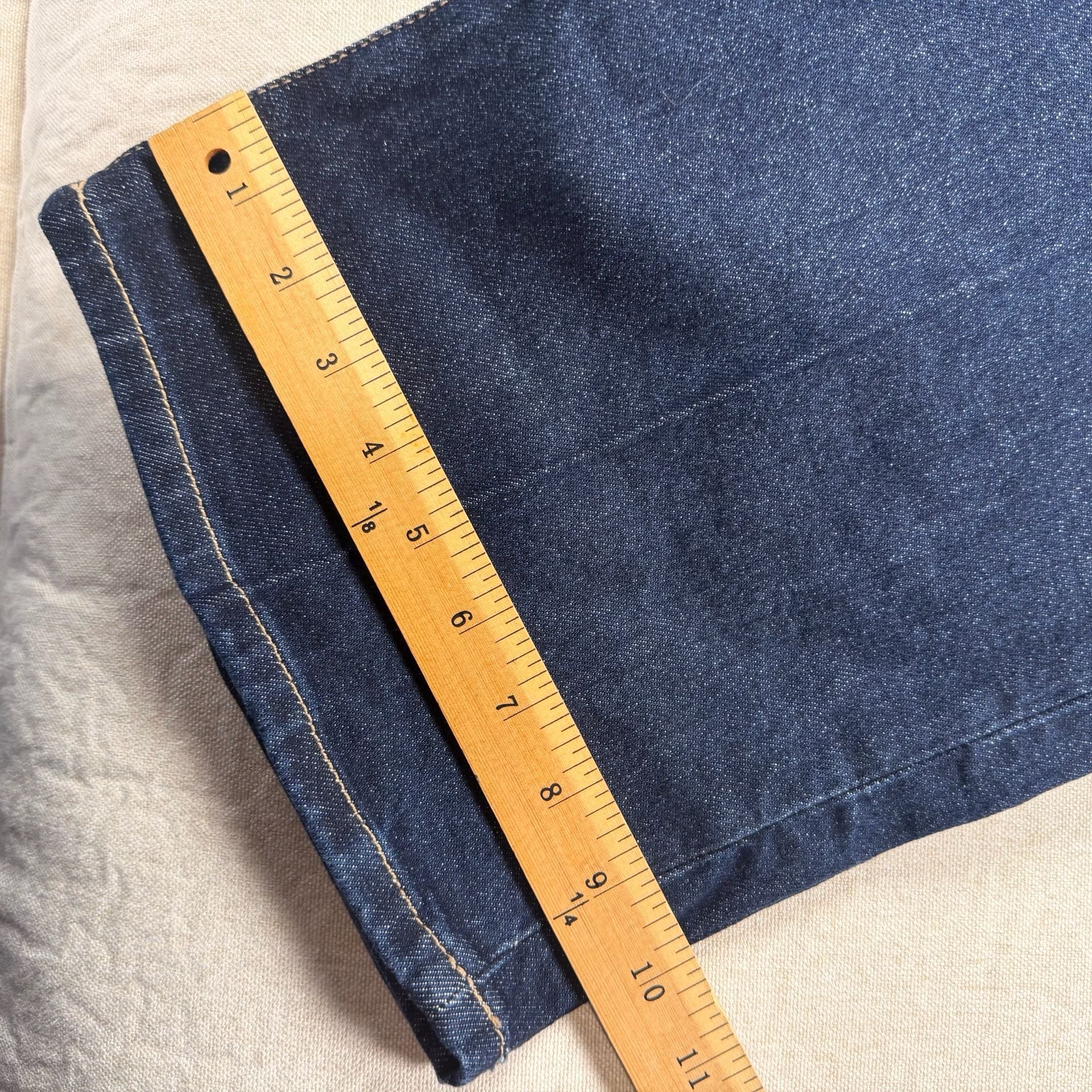 M&S Marks & Spencer Bootflare Jeans Size 24 Extra Short Dark Wash Stretch Denim 3