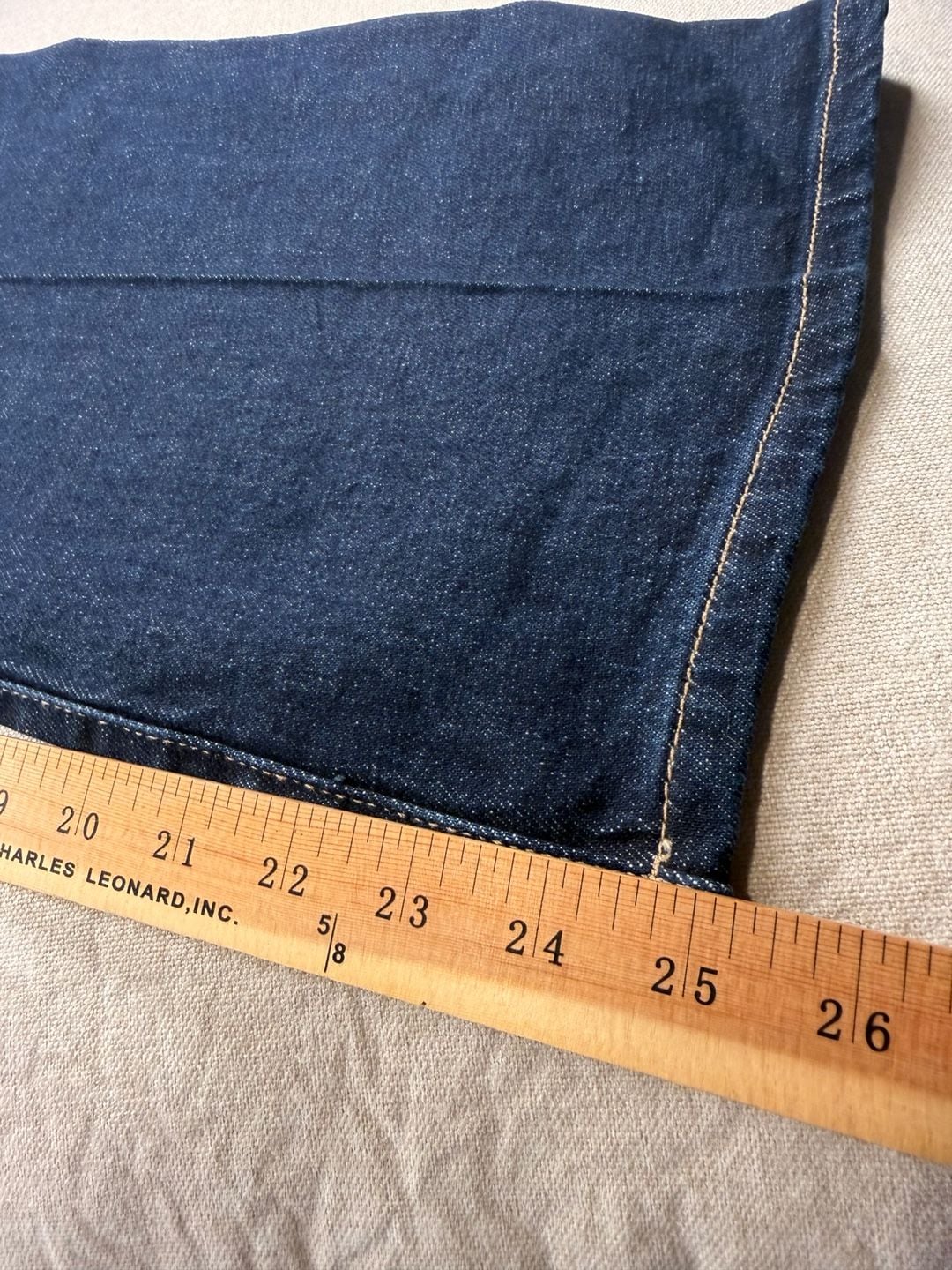 M&S Marks & Spencer Bootflare Jeans Size 24 Extra Short Dark Wash Stretch Denim 4